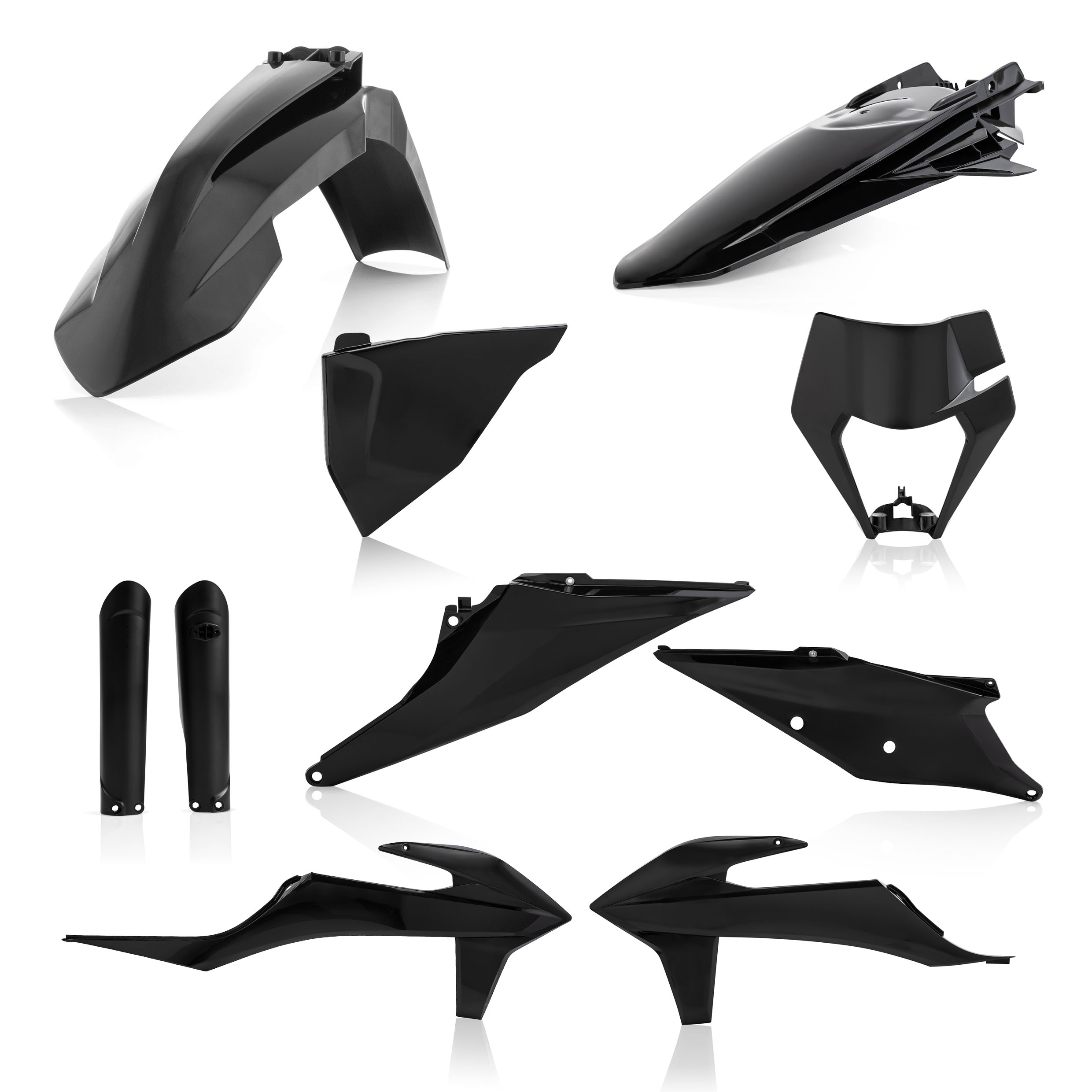 ACERBIS KTM PLASTIC KIT BLACK 21-23