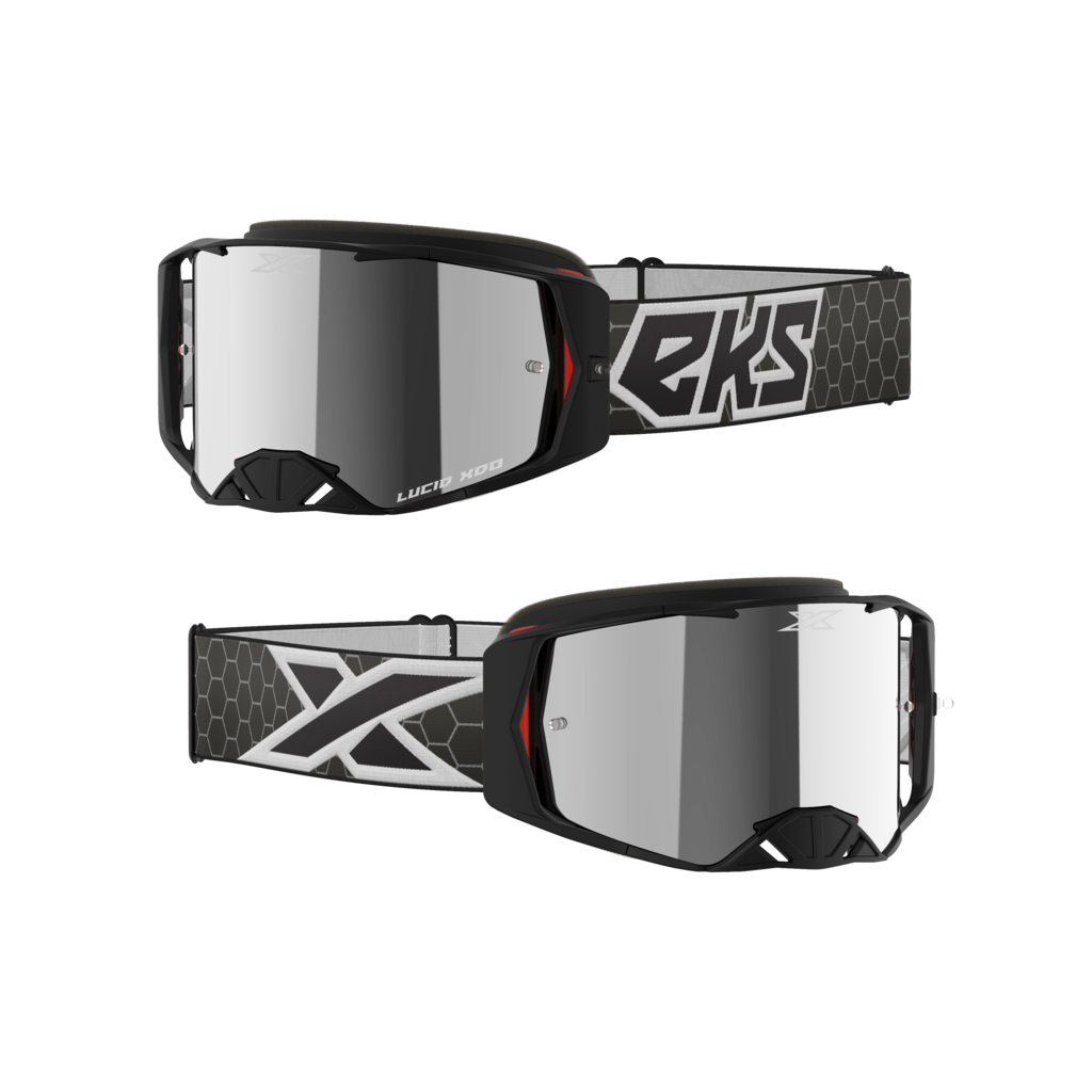 EKS LUCID GOGGLE BLACK & WHITE - SILVER MIRROR - Image 3