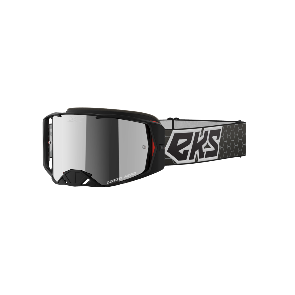 EKS LUCID GOGGLE BLACK & WHITE - SILVER MIRROR