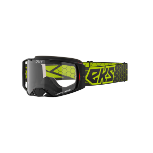 EKS LUCID GOGGLE BLACK & FLO YELLOW - CLEAR LENS
