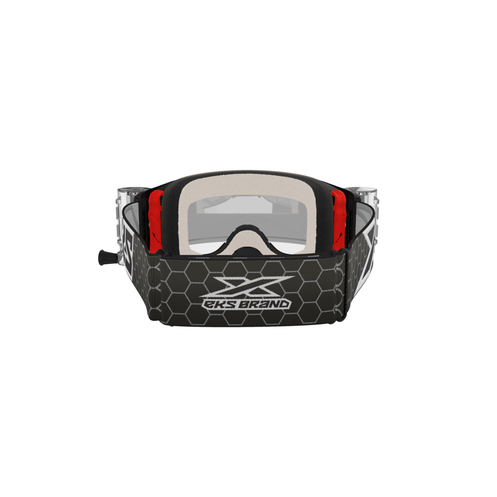 EKS LUCID GOGGLE RACE PACK BLACK & WHITE - ZIP OFF - Image 2