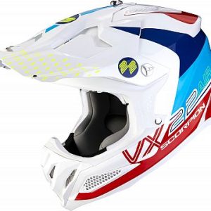 SCORPION VX22 - WHITE/RED/BLUE