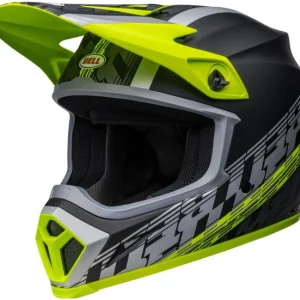 BELL MX-9 OFFSET M MAT BLK/HI VIZ