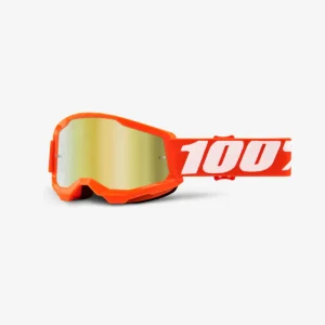100% STRATA 2 GOGGLE - JUNIOR - ORANGE/GOLD MIRROR