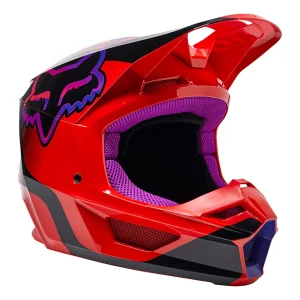 FOX V1 VENZ HELMET YOUTH - FLO RED