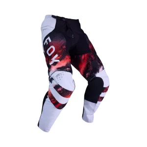 FOX 180 KAIROS PANT - WHITE/FLO RED