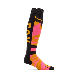 FOX 180 KAIROS SOCK - WHITE/FLO RED